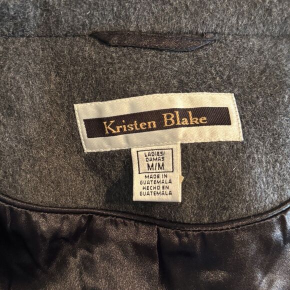 Kristen Blake Wool-Blend Peacoat Jacket Women’s Size M – Classic Mid-Length - Picture 4 of 6